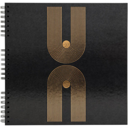 Exacompta Graphik Black Wirebound Photo Album 60 Sheets 300 Photos - Size: 32 x 22 x 3cm - Wilko - thumbnail 4