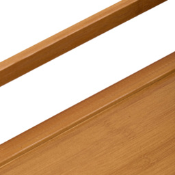Living and Home Single Drawer 2 Shelf Brown Bamboo Desktop Bookshelf - Wilko - thumbnail 5