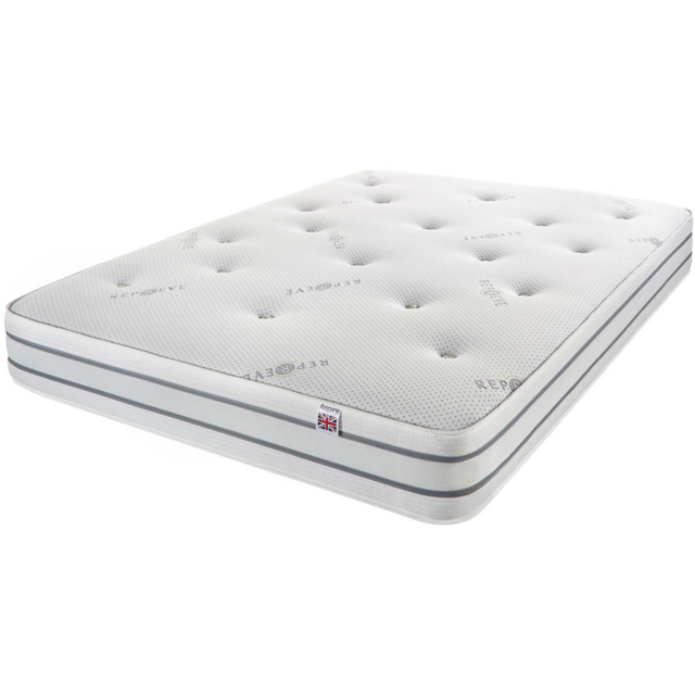 Aspire Pocket+ Single Eco Reprieve Dual Sided Mattress - White - Aspire Beds - Wilko - image 1