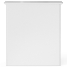 Teamson Home Connor 2 Door Glass Removable Wall Cabinet - Size: 63.5 x 20.3 x 56.5cm - White - Wilko - thumbnail 5