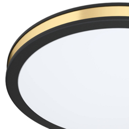 EGLO Pescaito Black and Gold Ceiling Light - Size: 30 x 30 x 7cm - Wilko - thumbnail 4