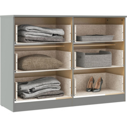 Seconique Denver 6 Drawer Grey Gloss Storage Chest - Wilko - thumbnail 6