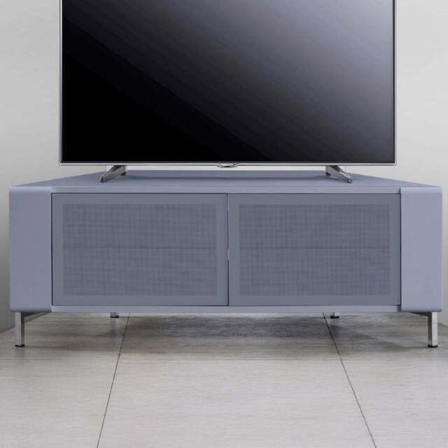 MDA Designs Corvus 2 Door Grey TV Cabinet - Size: 45 x 120 x 47cm - Wilko - image 1