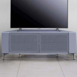 MDA Designs Corvus 2 Door Grey TV Cabinet - Size: 45 x 120 x 47cm - Wilko - thumbnail 1