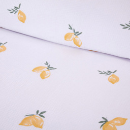 Positano Waffle Duvet Set - White and Yellow/Double - Divante - Wilko - thumbnail 3