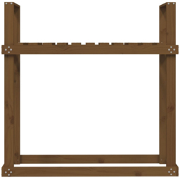vidaXL Honey Brown Solid Pine Wood Firewood Rack 110 x 35 x 108.5cm - Size: 108.5 x 110 x 35cm - Wilko - thumbnail 5