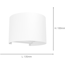 EGLO Calpino 3 LED White Outdoor Wall Light - Size: 10 x 11.5 x 13.5cm - Wilko - thumbnail 5