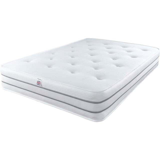 Aspire Pocket+ Single 1000 Tufted Cool Mattress - White - Aspire Beds - Wilko - image 1