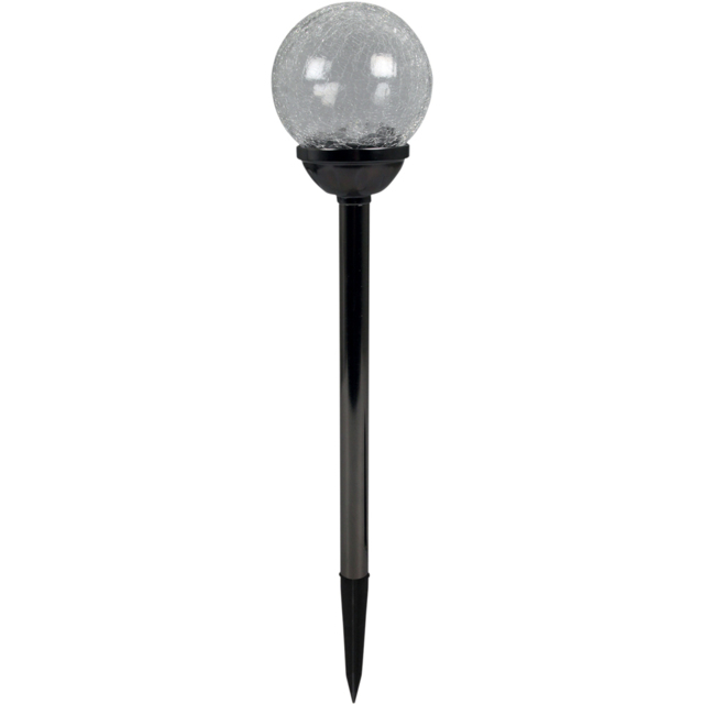Luxform Palma Black Pearl LED Solar Garden Spike Light - Size: 12.3 x 12.3 x 60cm - Wilko - image 1