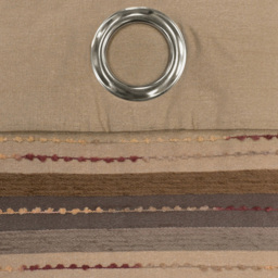 Intimates Renatta Latte Eyelet Curtains 168 x 183cm - Size: W 168 x D 183cm - Cream - Wilko - thumbnail 4
