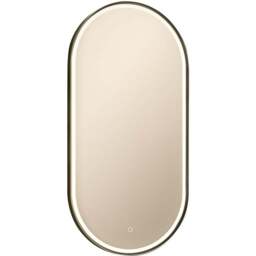 Sorrelis Bravura Tunable LED Mirror 80 x 40cm - Size: 40 x 80 x 3.2cm - Black - Wilko