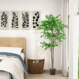 Costway Bamboo Tree Artificial Plant In Pot 4.9ft - Size: 166 x 21 x 21cm - Green - Wilko - thumbnail 4