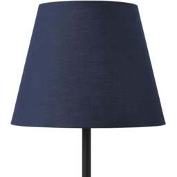 Lighting Collection Yates Navy Tapered Lamp Shade 20cm - Size: 16 x 21.5 x 21.5cm - Wilko