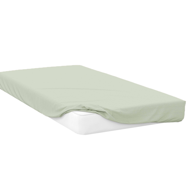 Serene Double Apple Fitted Bed Sheet - Green - Wilko - image 1