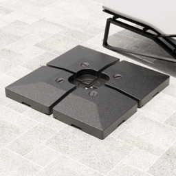 Living and Home HDPE Fillable Cantilever Umbrella Stand Base 102cm - Size: 12.5 x 102 x 102cm - Black - Wilko - thumbnail 3