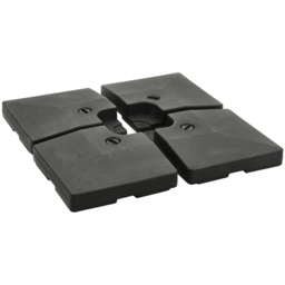 Living and Home HDPE Fillable Cantilever Umbrella Stand Base 102cm - Size: 12.5 x 102 x 102cm - Black - Wilko - thumbnail 1