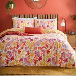 furn. Alentejo Super King Size Multicolour Trending Duvet Cover Set - Yellow - Wilko - thumbnail 5