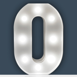 St Helens Battery Operated 3D LED Number 0 Light - Size: 21.8 x 4.3 x 16.5cm - White - Wilko - thumbnail 3