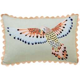 Yvonne Ellen Sage Parrot Cushion 60 x 40cm - Wilko - thumbnail 1