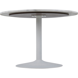 Florence Tarifa 4 Seater Polished Marble Top Round Dining Table White - Furniture To Go - Wilko - thumbnail 5