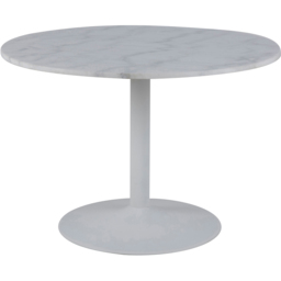 Florence Tarifa 4 Seater Polished Marble Top Round Dining Table White - Furniture To Go - Wilko - thumbnail 3