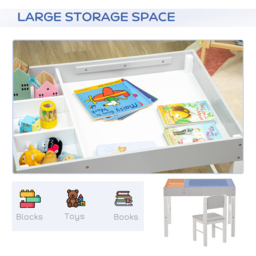 Playful Haven 2 Piece Grey Kids Table and Chair Set - Size: 80 x 60 x 57.5cm - Wilko - thumbnail 5