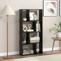Costway 8 Cube Black Geometric Bookshelf - Size: 8 Shelf - Wilko - thumbnail 4