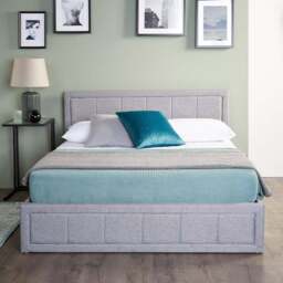 Home Treats Double Grey Ottoman Bed - Wilko - thumbnail 1