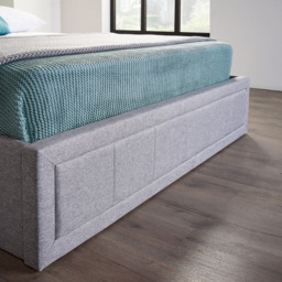 Home Treats Double Grey Ottoman Bed - Wilko - thumbnail 3