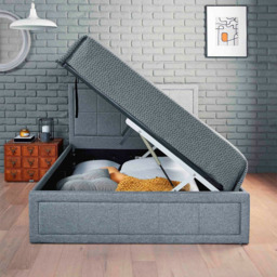 Home Treats Double Grey Ottoman Bed - Wilko - thumbnail 7
