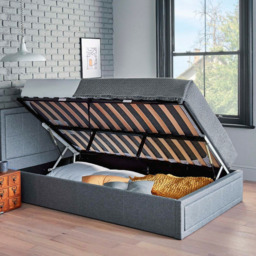 Home Treats Double Grey Ottoman Bed - Wilko - thumbnail 6