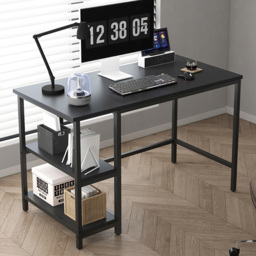 Chicago 2 Adjustable Shelf Computer Desk Black - Size: 75 x 100 x 50cm - MCC - Wilko - thumbnail 1