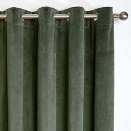 Divante Vermont Velvet Blackout Curtains - Olive/168cm/183cm - Wilko - thumbnail 6