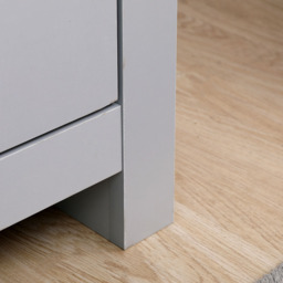 FurnitureHMD 2 Drawer Single Shelf Grey and Oak Effect Wooden Corner TV Unit - Size: 58 x 85 x 39cm - Wilko - thumbnail 6