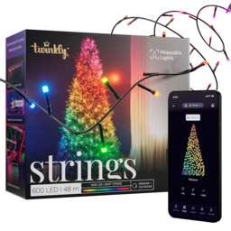 Twinkly 600 RGB LED Smart Black Cable String Light 48m - Size: 9 x 20.5 x 18.5cm - Wilko - thumbnail 4