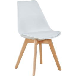 Portland Kosy Koala 4 Seater Modern Dining Set Grey and White - Wilko - thumbnail 3
