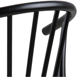 Florence Cassandra Set of 2 Black Dining Chairs with Armrest - Furniture To Go - Wilko - thumbnail 5