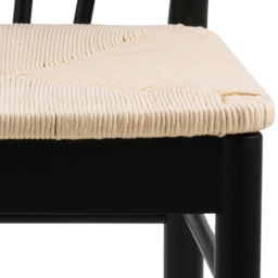 Florence Cassandra Set of 2 Black Dining Chairs with Armrest - Furniture To Go - Wilko - thumbnail 6