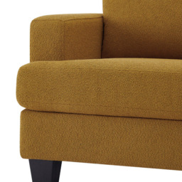 Home Detail Hazel 3 Seater Mustard Boucle Sofa with Chaise - Cream - Wilko - thumbnail 7