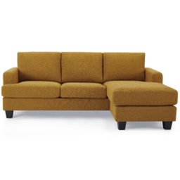 Home Detail Hazel 3 Seater Mustard Boucle Sofa with Chaise - Cream - Wilko - thumbnail 5