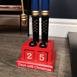 Premier Red Countdown Wooden Christmas Nutcracker Christmas Decoration 50cm - Size: 50 x 21 x 10.5cm - Wilko - thumbnail 6