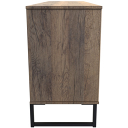 Crowndale Hong Kong 6 Drawer Vintage Oak Media Unit - Size: 40 x 152 x 74cm - Brown - Wilko - thumbnail 5