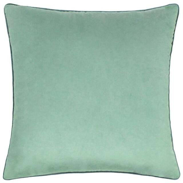 Paoletti Meridian Mineral Teal Velvet Cushion - Size: 55 x 55 cm - Multi - Wilko - image 1