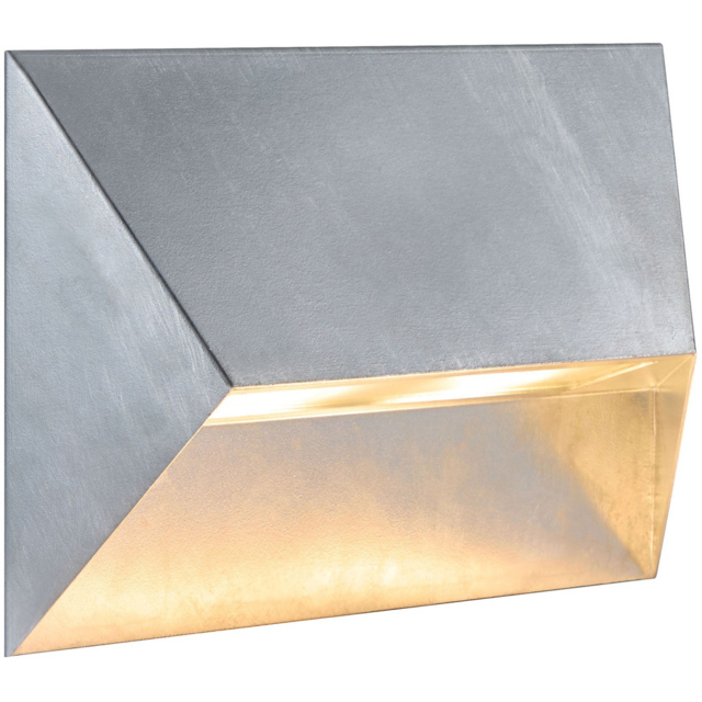 Nordlux Pontio 27 Galvanised Outdoor Wall Light - Size: 19 x 27 x 19cm - Silver - Wilko - image 1