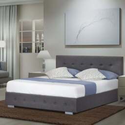 Home Treats King Size Grey Ottoman Storage Bed - Wilko