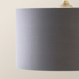 ValueLights Reni Grey and Chrome Drum Shade 3 Drop Bar Chrome Diner LED Ceiling Light - Size: 123.5 x 98 x 25cm - Black - Wilko - thumbnail 4