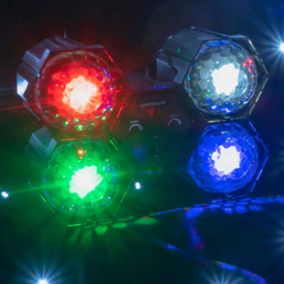 FX Lab 4 Way LED Crystal Light Effect - Size: 24.5 x 30 x 15cm - BLACK - FXLAB - Wilko - thumbnail 3
