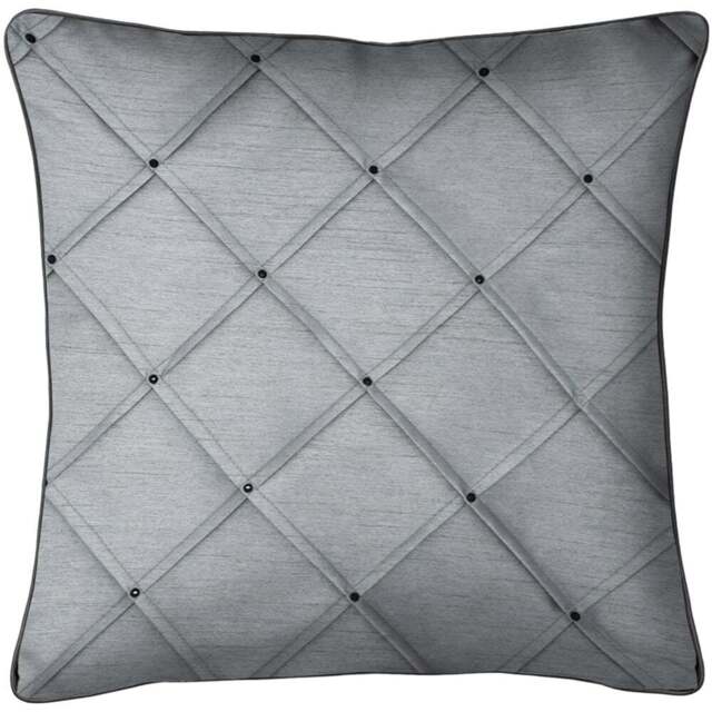 Intimates Natasha Black and Silver Filled Cushion 43 x 43cm 2 Pack - Multi - Wilko - image 1