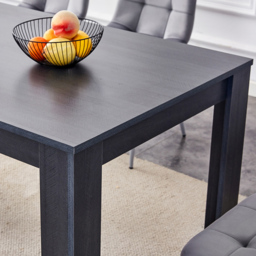 Kosy Koala 6 Seater Dining Set with Bench Dark Grey and Grey Velvet - Multi - Wilko - thumbnail 3