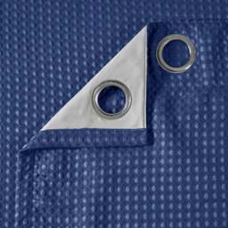 Velosso Waffle Navy Blackout Curtains 229 x 229cm - Size: W 229 x D 229cm - Blue - Wilko - thumbnail 5